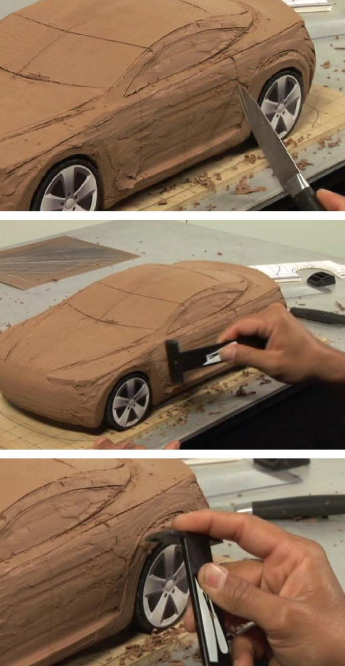Clay model design reference image for The Jet Age era