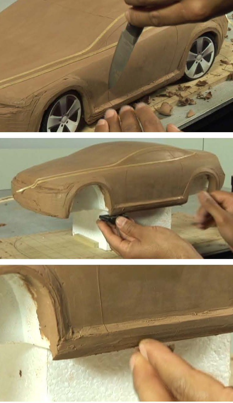 Concept Car Boom era clay design reference image