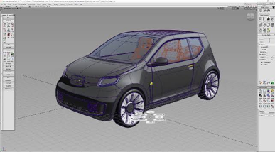Digital model showing precise surface adjustments with exact measurements, continuous high-quality surfaces checked against packaging and technical requirements